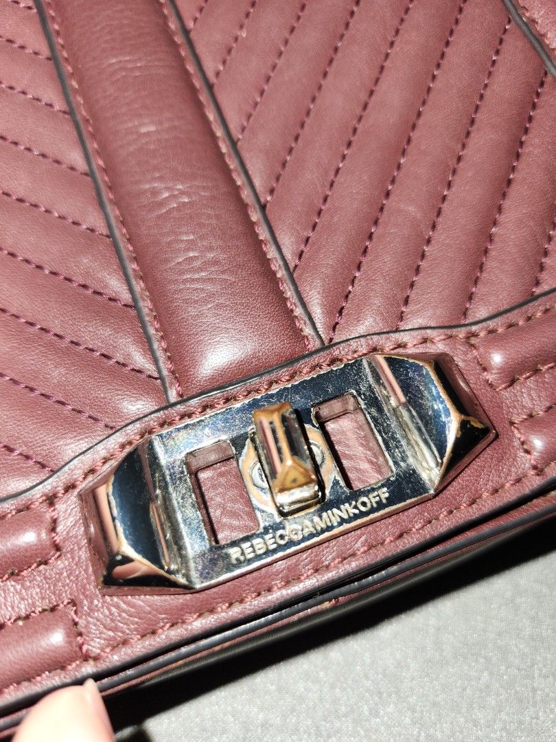 Rebecca minkoff small love chevron quilted leather crossbody bag sale