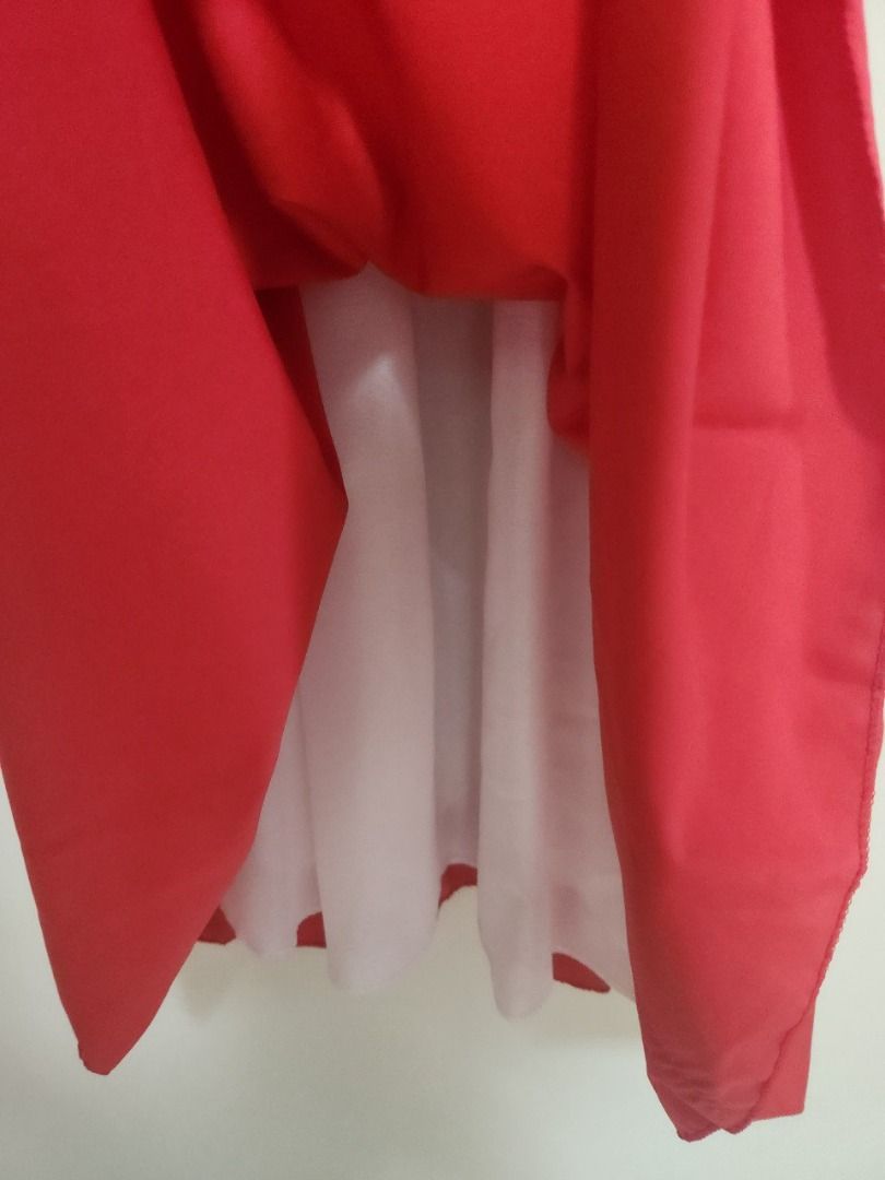 Red chiffon hotsell dress