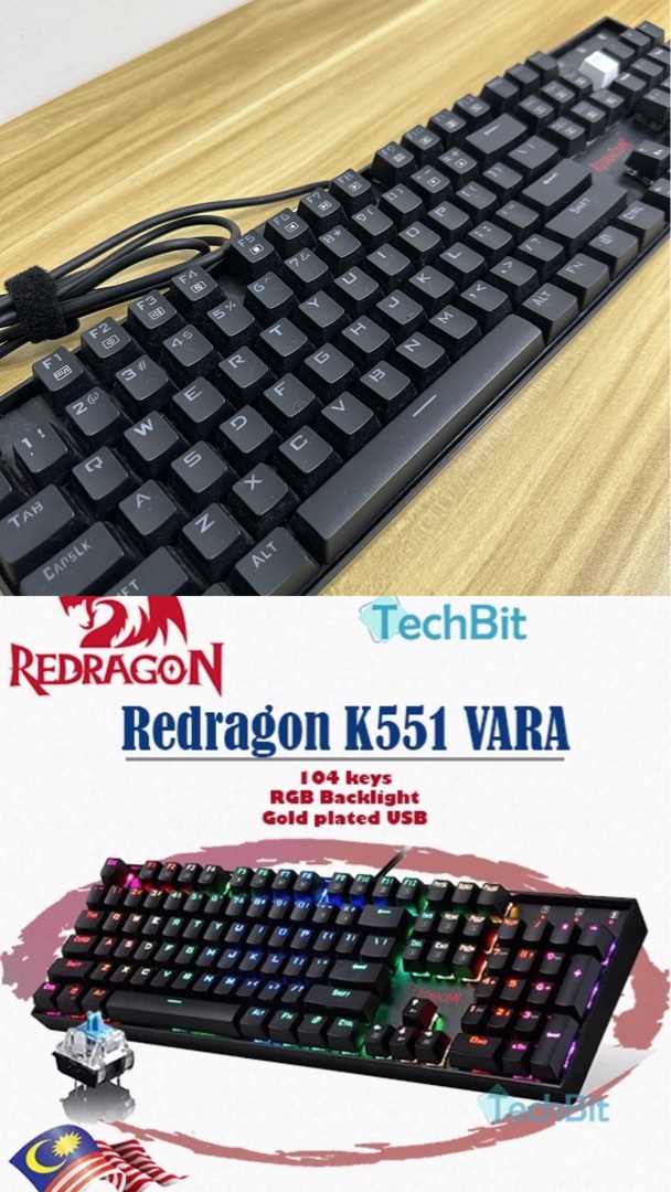 REDDRAGON GAMING KEYBOARD, Computers & Tech, Parts & Accessories ...