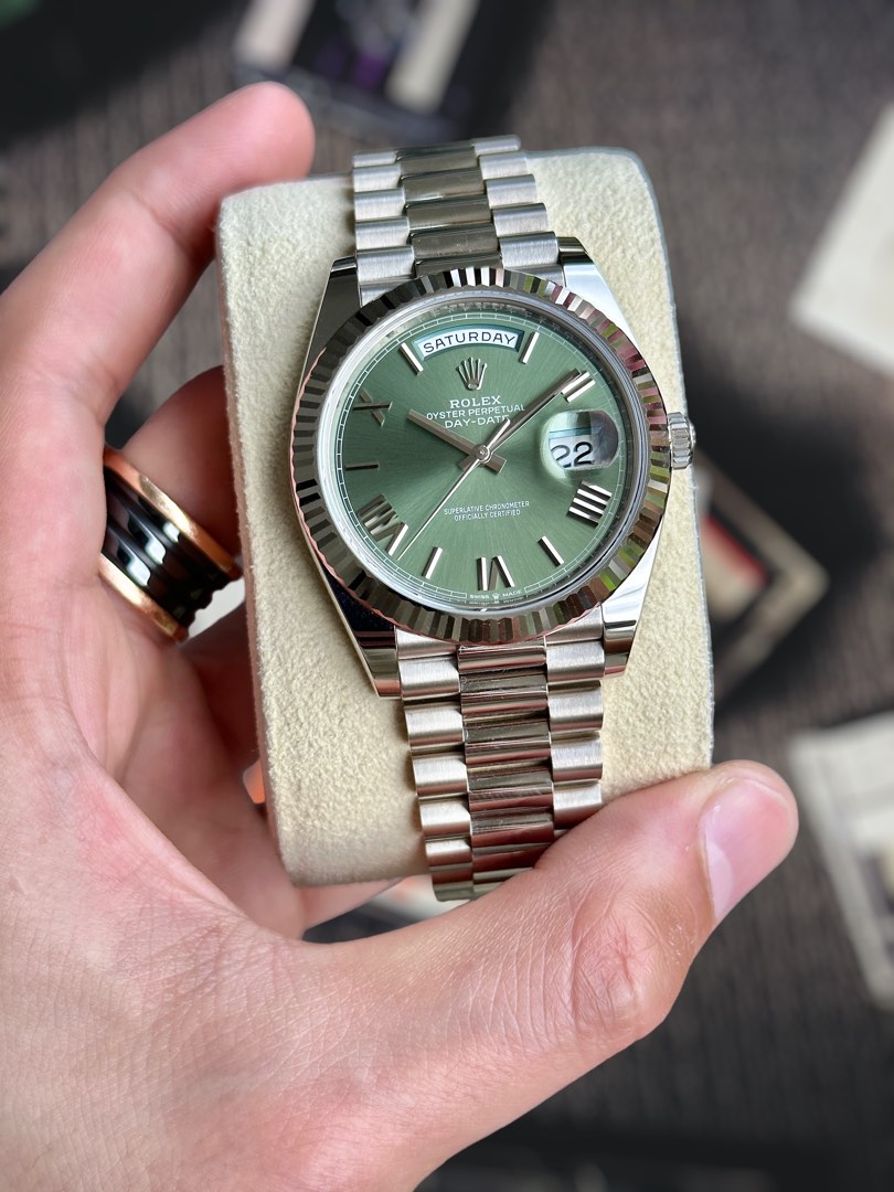 Rolex olive green hot sale
