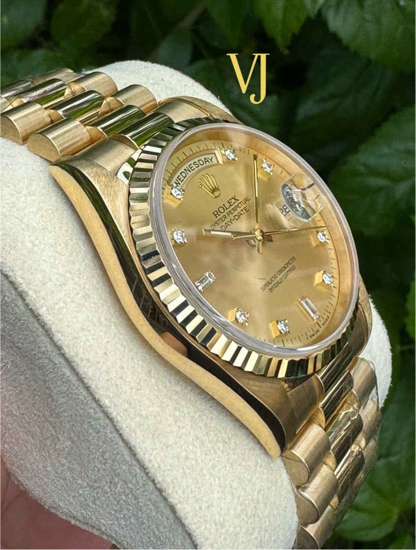 Rolex president sale full diamond