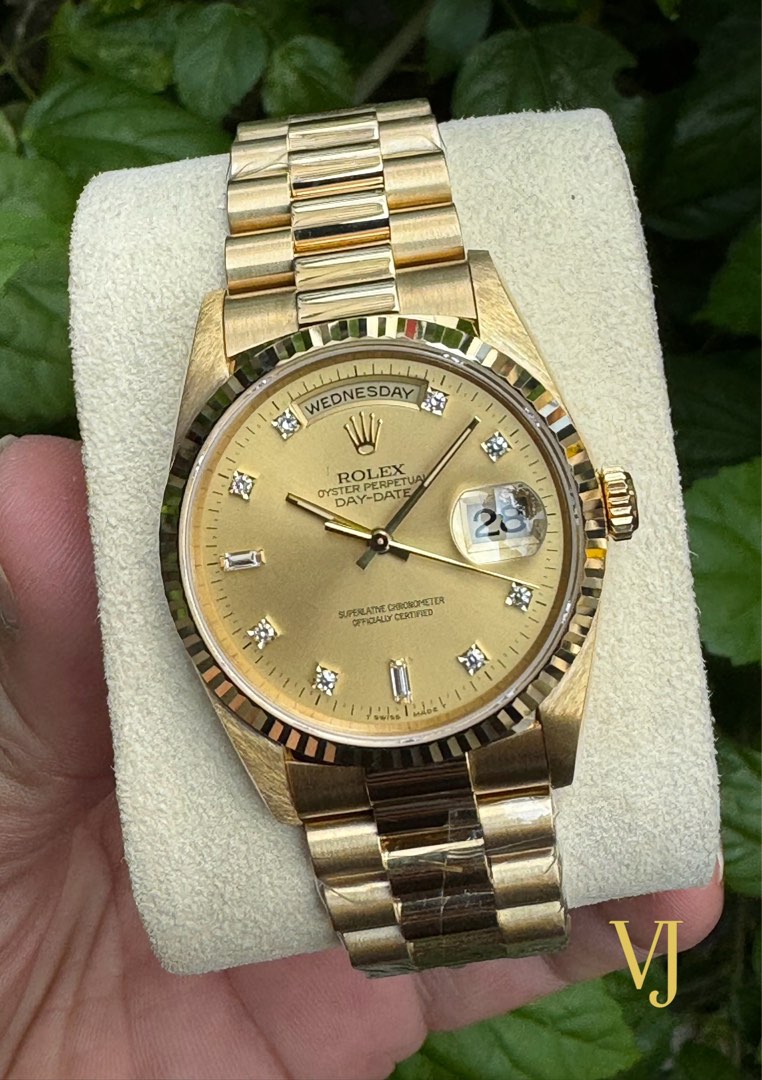 Rolex 18238 diamond dial outlet