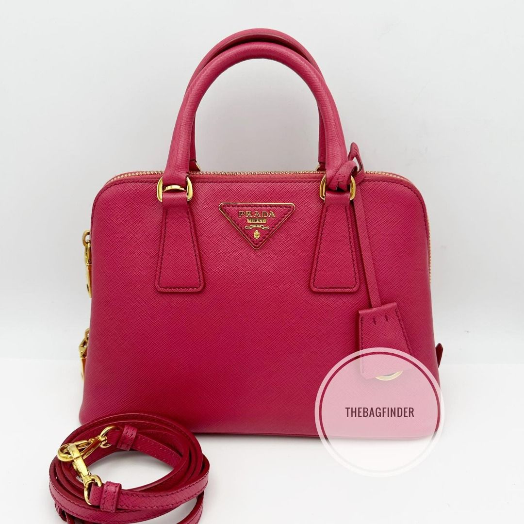 Prada Promenade Vernice Saffiano Leather Medium Satchel Bag, Luxury, Bags &  Wallets on Carousell