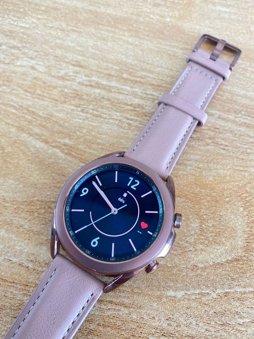 Galaxy watch with leather strap new arrivals