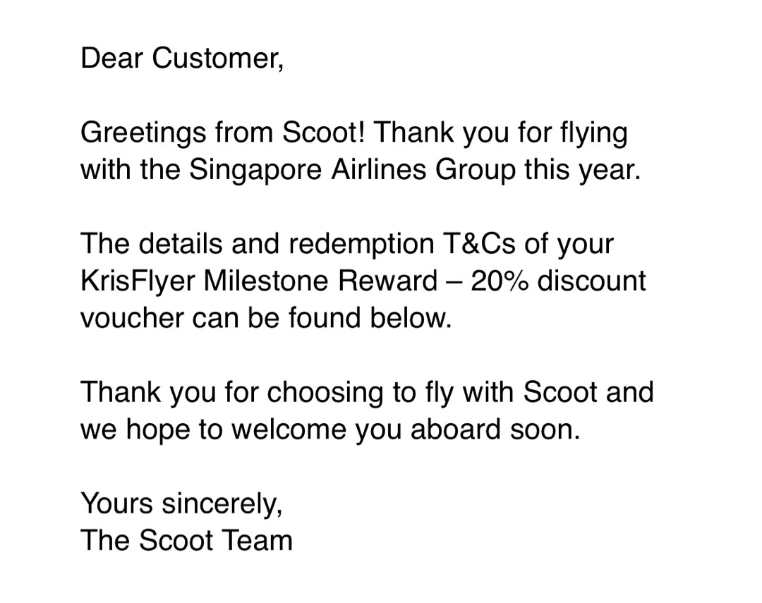 Scoot 6 voucher (no cap), Tickets & Vouchers, Flights & Overseas