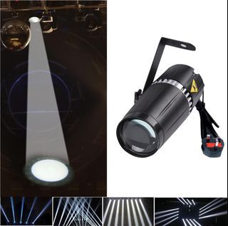 SENLAN LED pinspot Stage Light- SENLAN 9W RGB 3-in-1 Beam Light by IR  Remote Controller