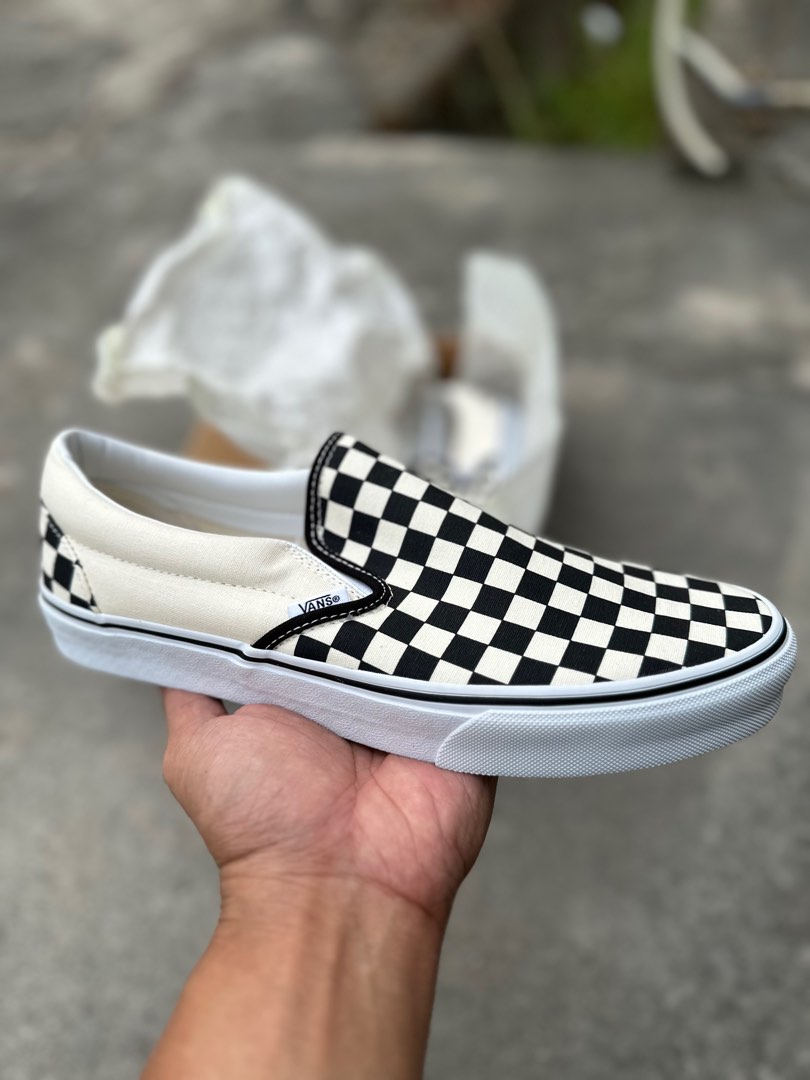 harga sepatu vans slip on checkerboard original