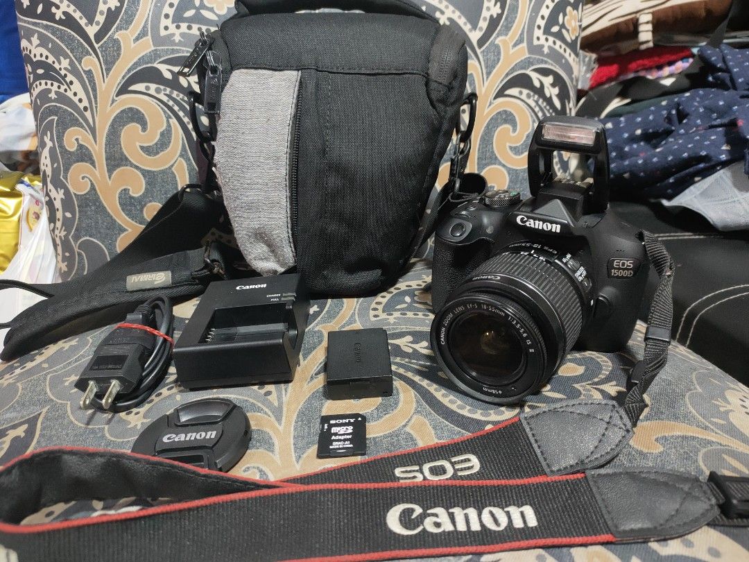 Set na po Canon 1500d DSLR Camera (Category: Cameras) located in Caloocan City. Submitted by mr.carlo_dslr_laptop (Listing ID 1264248474, Image 2). Description: Set na po Canon 1500d DSLR Camera Makinis po! Smooth Like New! High End Specification.. = 24Megapixel CMOS Sensor = Wifi Transfer of Files to Cp = Full HD Video for vlogs Unahan nalang po tayo ha dami kasi ng hahanap nito Pm me pag my tanong kapa Visit us at Caloocan city Monumento Meet u