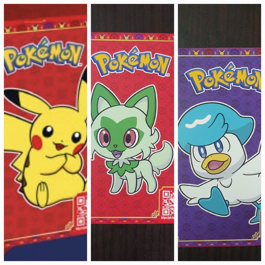 (Set of 3) Mcd Happy Meal Pokemon Game Cards, Hobbies & Toys, Toys