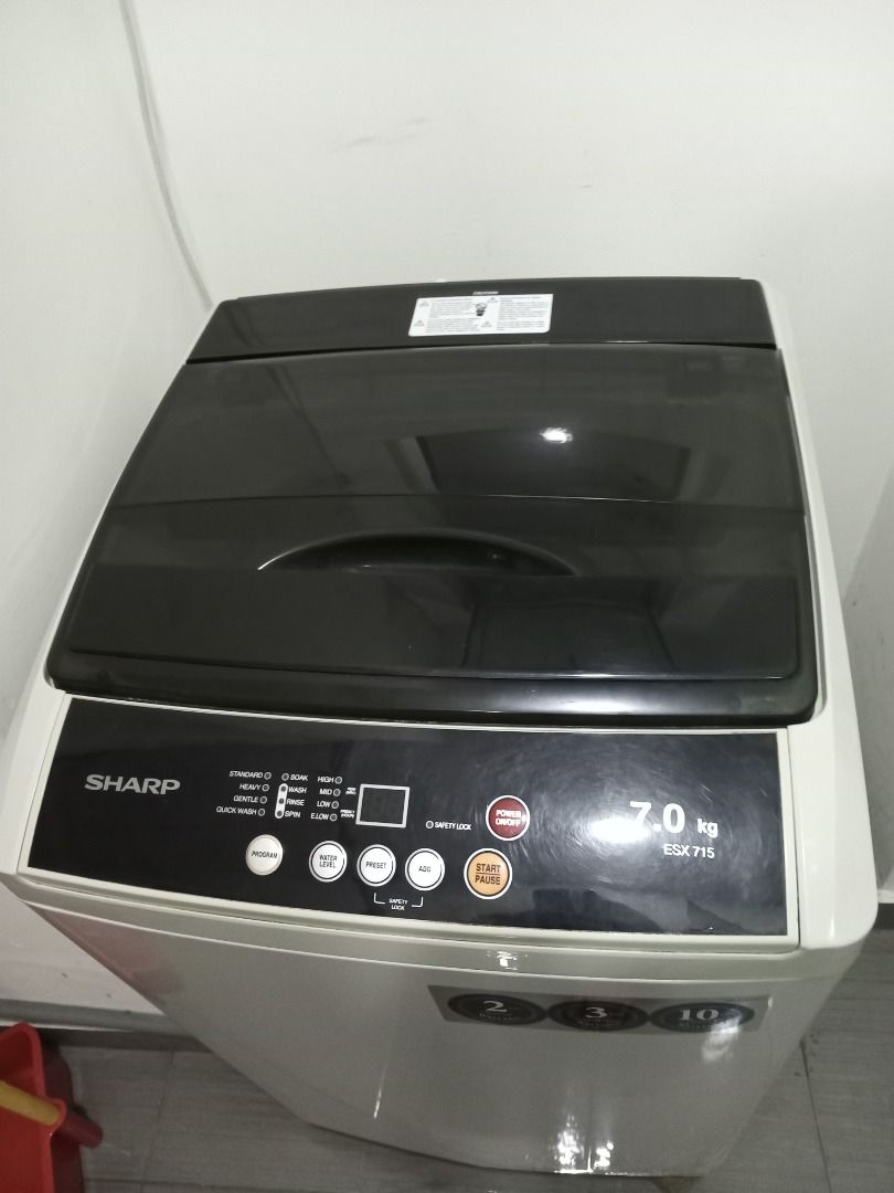 Sharp Washing machine 7kg, TV & Home Appliances, Washing Machines and ...