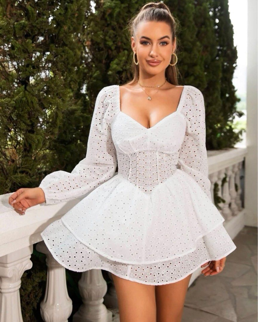 shein two layer dress formal dress white, Women's Fashion, Dresses & Sets, Dresses on Carousell shein two layer dress formal dress white, Women's Fashion, Dresses & Sets, Dresses on Carousell