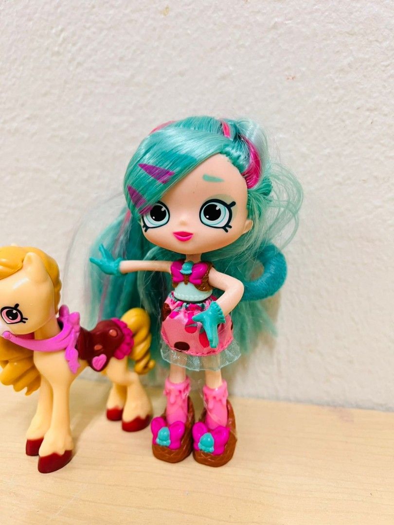 Shopkins Doll Shoppies Peppa Mint Doll Pony Hobbies Toys