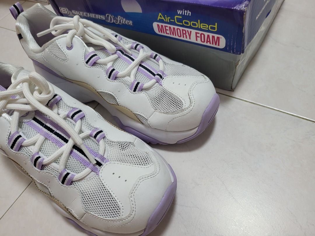 Purple skechers new arrivals memory foam