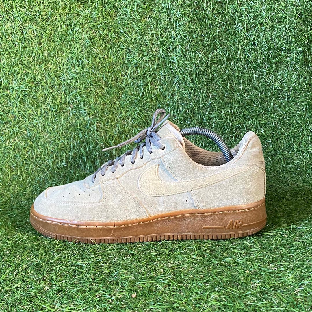 Sneakers Nike Air Force 1 07 SE Glacier Grey AF1 Low Suede Gum Bottom Original