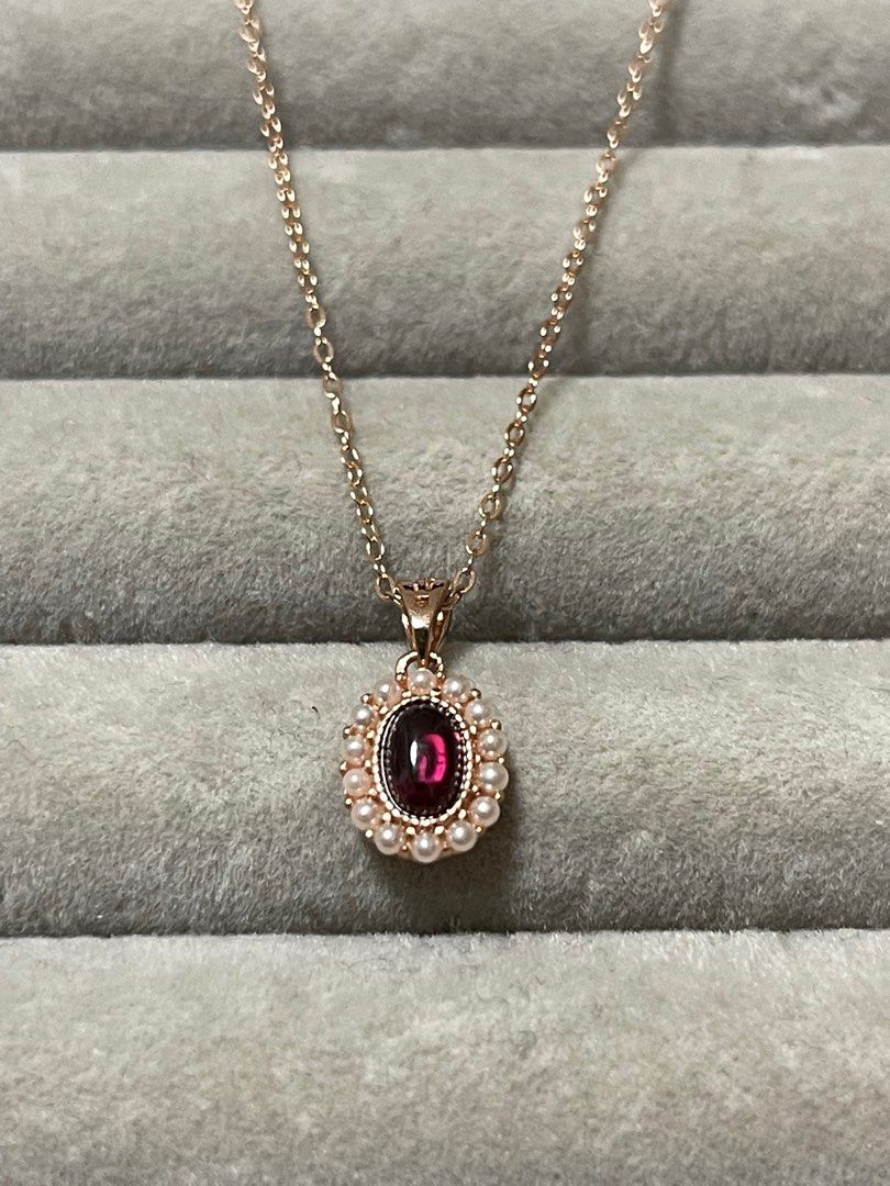 Purple garnet new arrivals necklace
