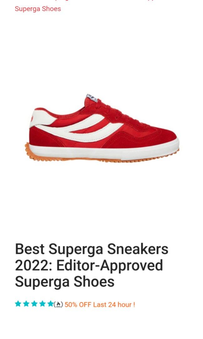 Superga Nylu RedWhite