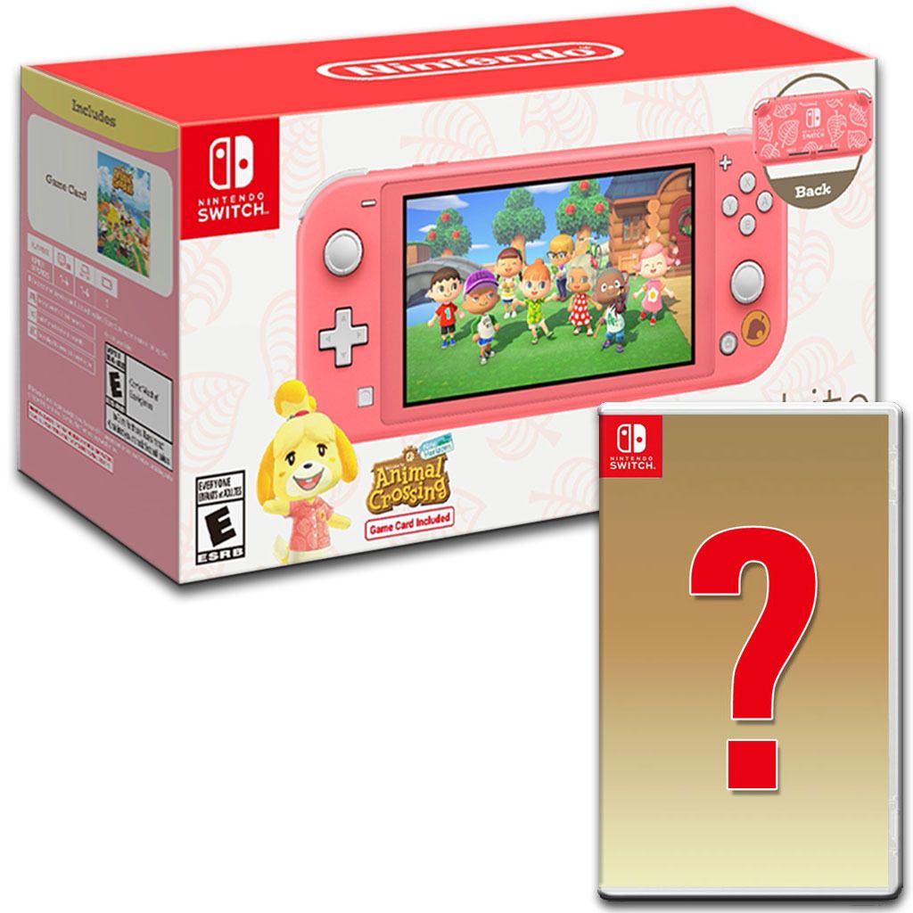 Nintendo Switch Lite (Coral) Bundle Includes Animal Crossing: New Horizons  