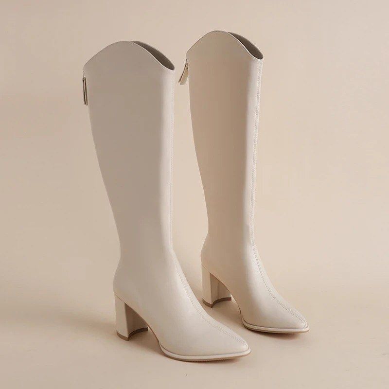 White online color boots