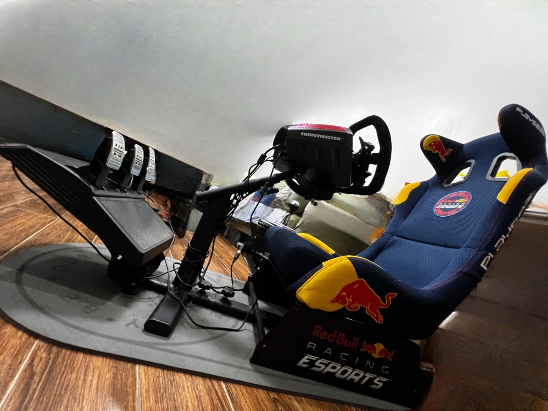 Thrustmaseter steering wheel + Racing Playseat, Video Gaming, Gaming
