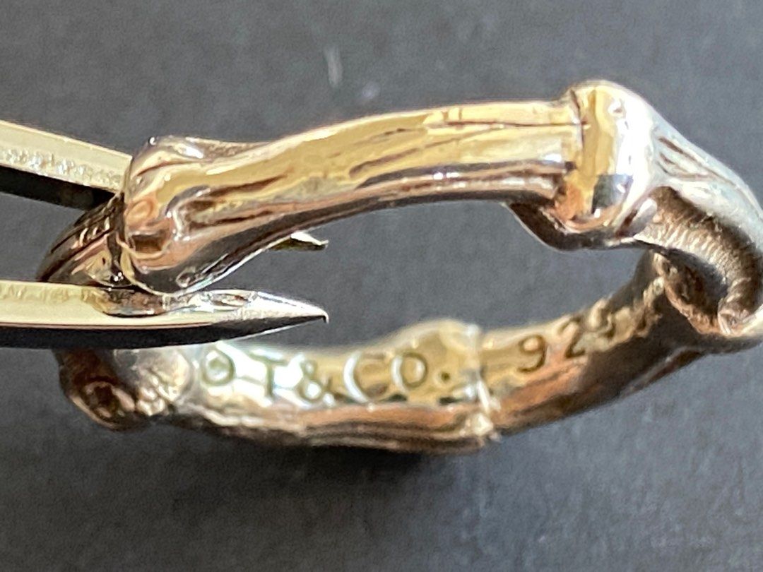Tiffany Co. Sterling silver bamboo ring Carousell