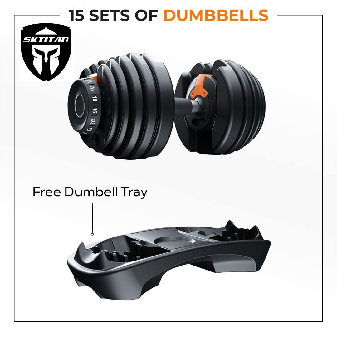 Titan fitness dumbbell set top