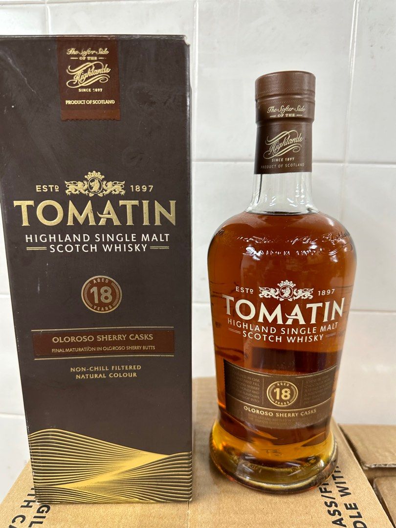 Tomatin 18year old oloroso sherry finish whisky, 嘢食& 嘢飲, 酒精