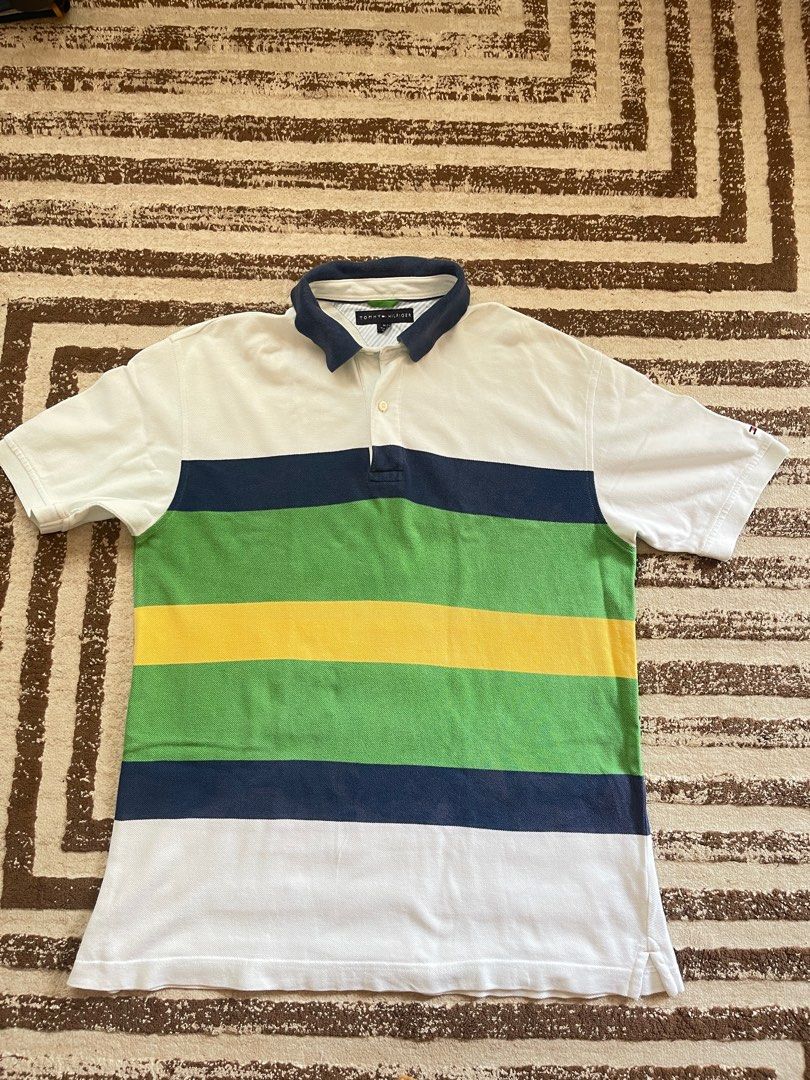 Green yellow blue red shop tommy hilfiger shirt