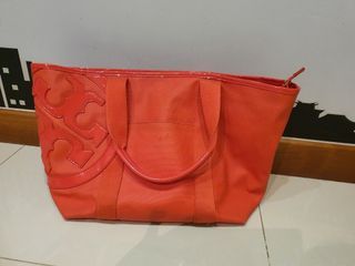 Tory Burch Robinson Small Double-ZIp Tote- Red 46331-612