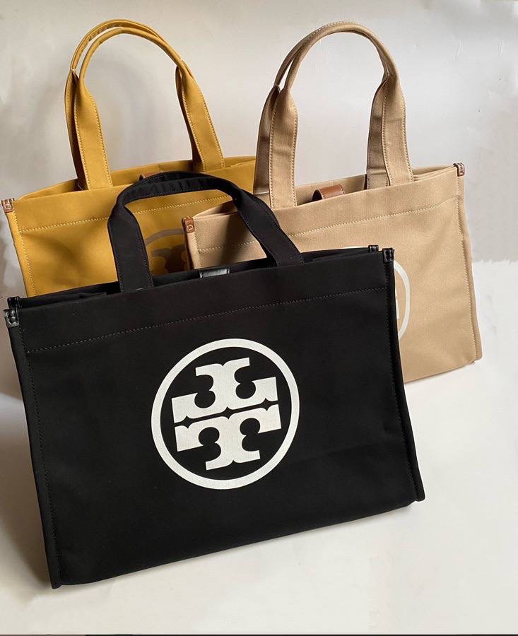 Tory Burch Ella Canvas Tote Luxury Bags Wallets on Carousell