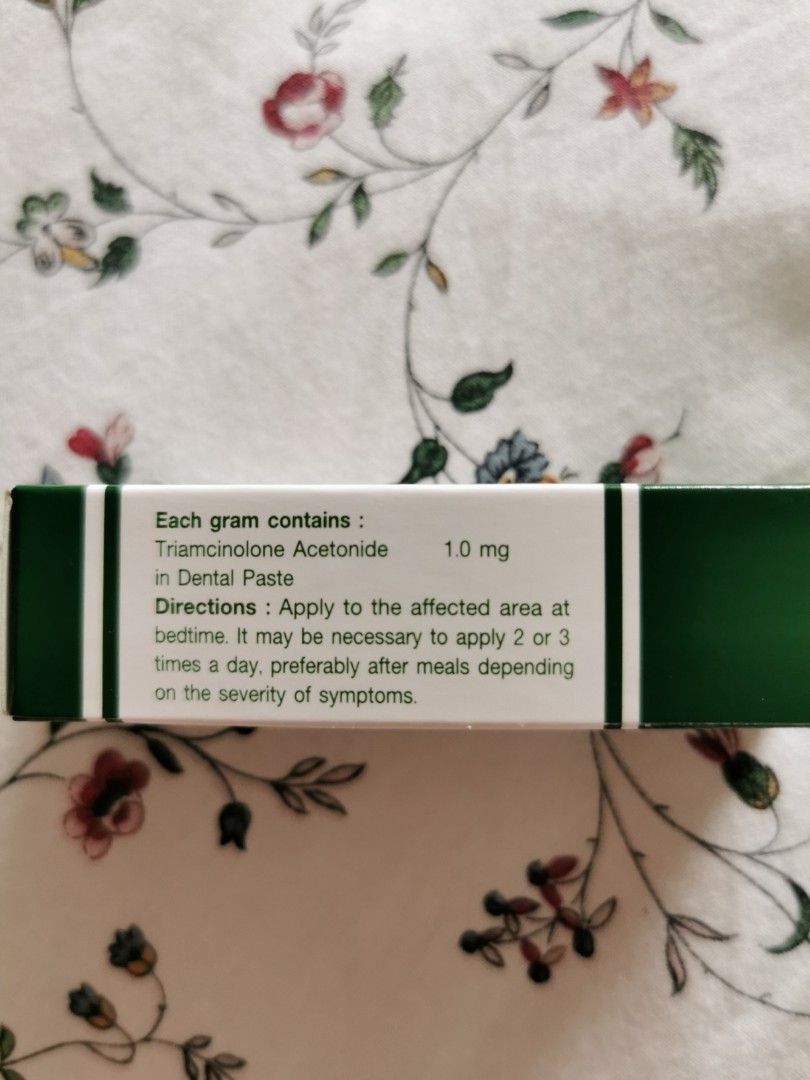 Trinolone Oral Paste For Mouth Ulcer, Beauty & Personal Care, Oral Care ...
