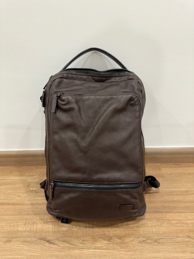 Tumi harrison hotsell bates leather backpack