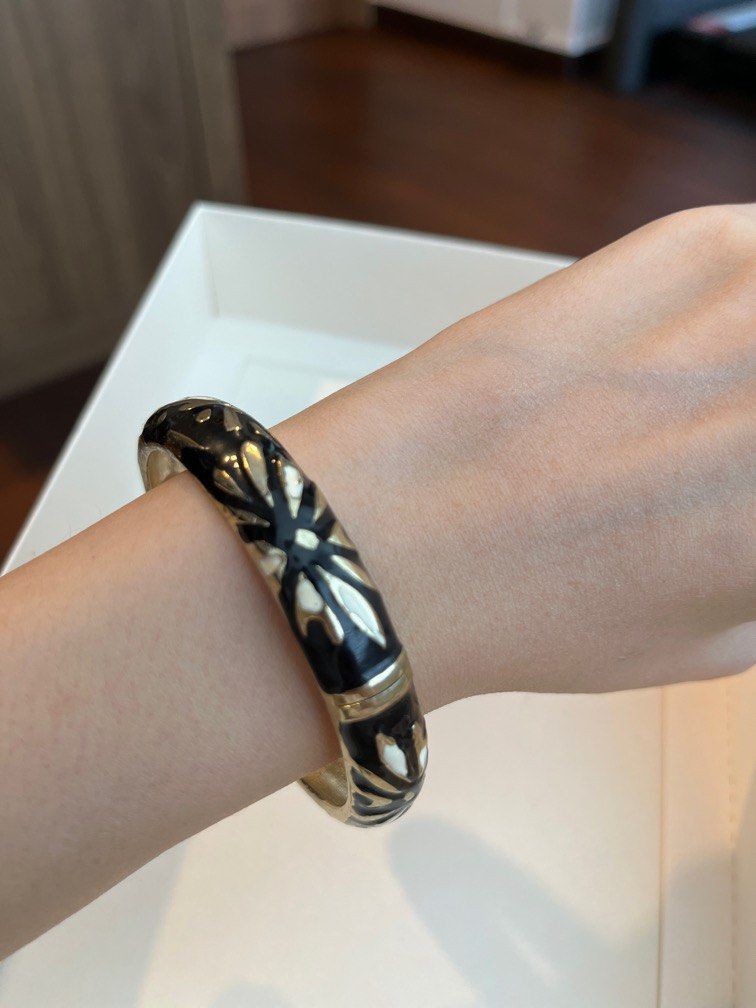 White bakelite bracelet on sale
