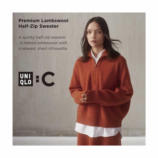 Lambswool half zip jumper on sale