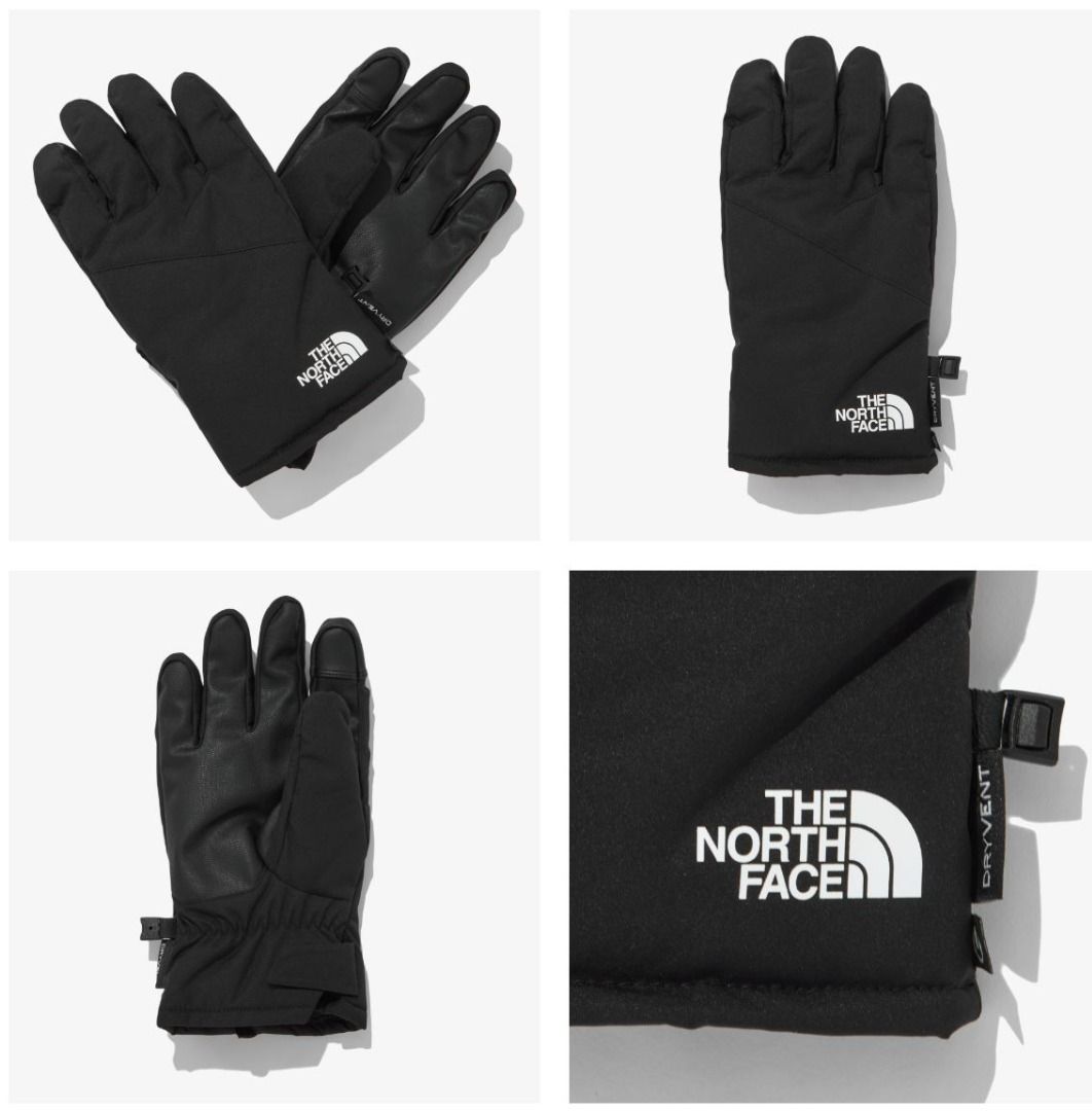 Mens black north face 2025 gloves
