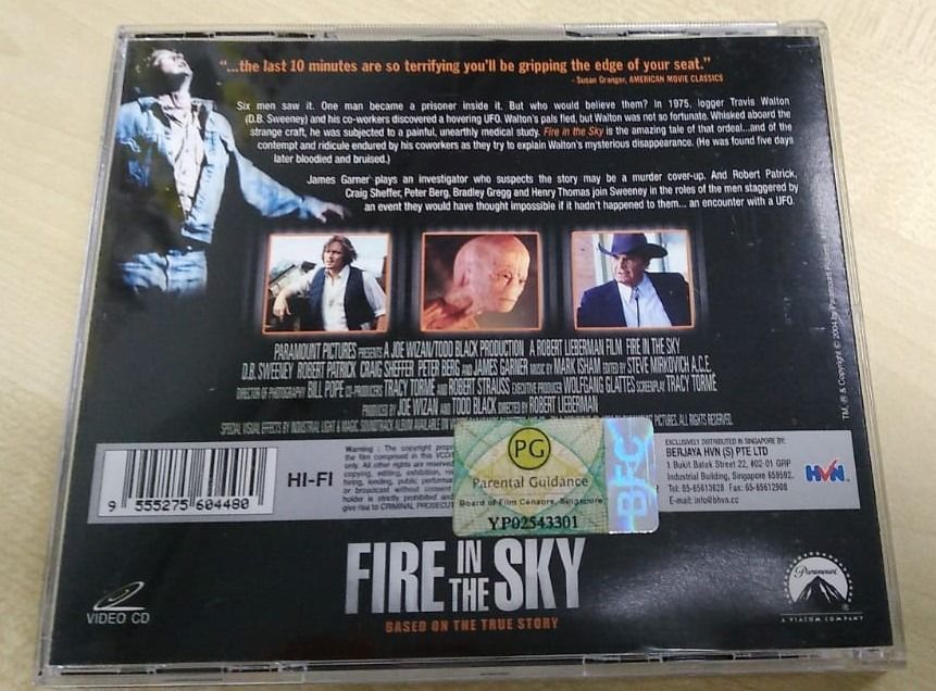 Vcd fire in the sky 1993 hobbies toys music media cds dvds