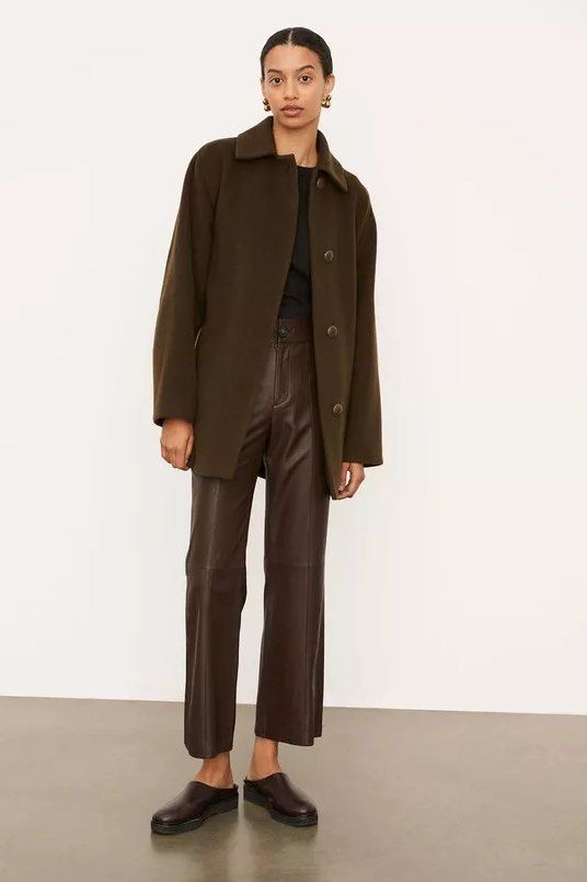 Vince belted deals wool coat