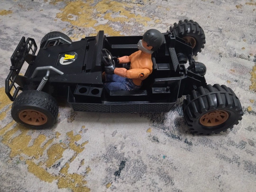 VINTAGE 1995 ACTION MAN 2 IN 1 L.S.V. MAXI TRAX BUGGY LSV HASBRO