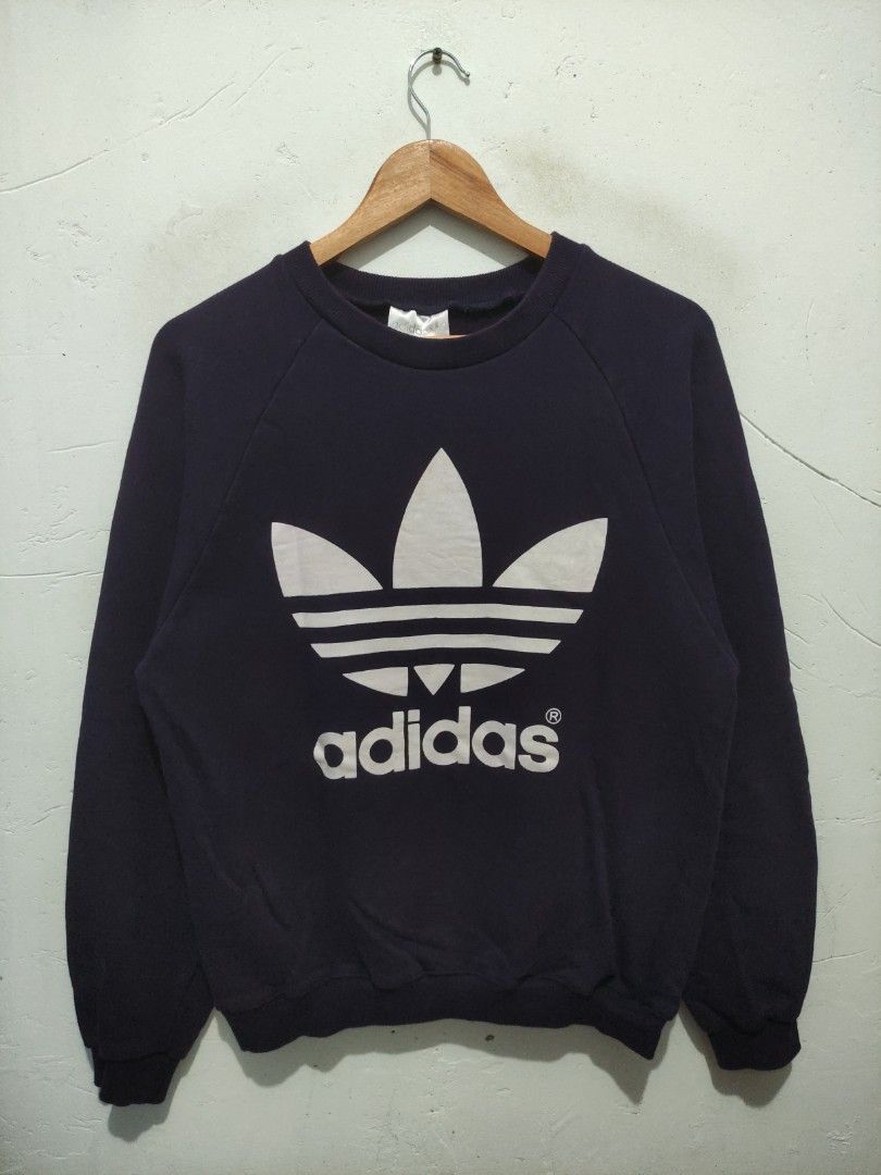 Vintage adidas trefoil sweatshirt hot sale