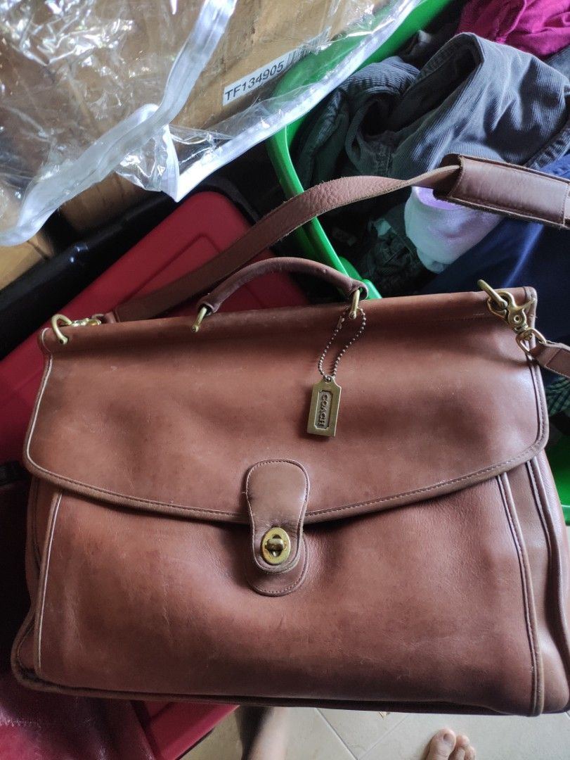 Coach beekman 2024 briefcase british tan