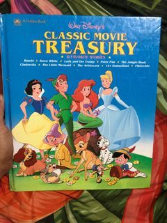 Vintage disney classic movie treasury large picture story book