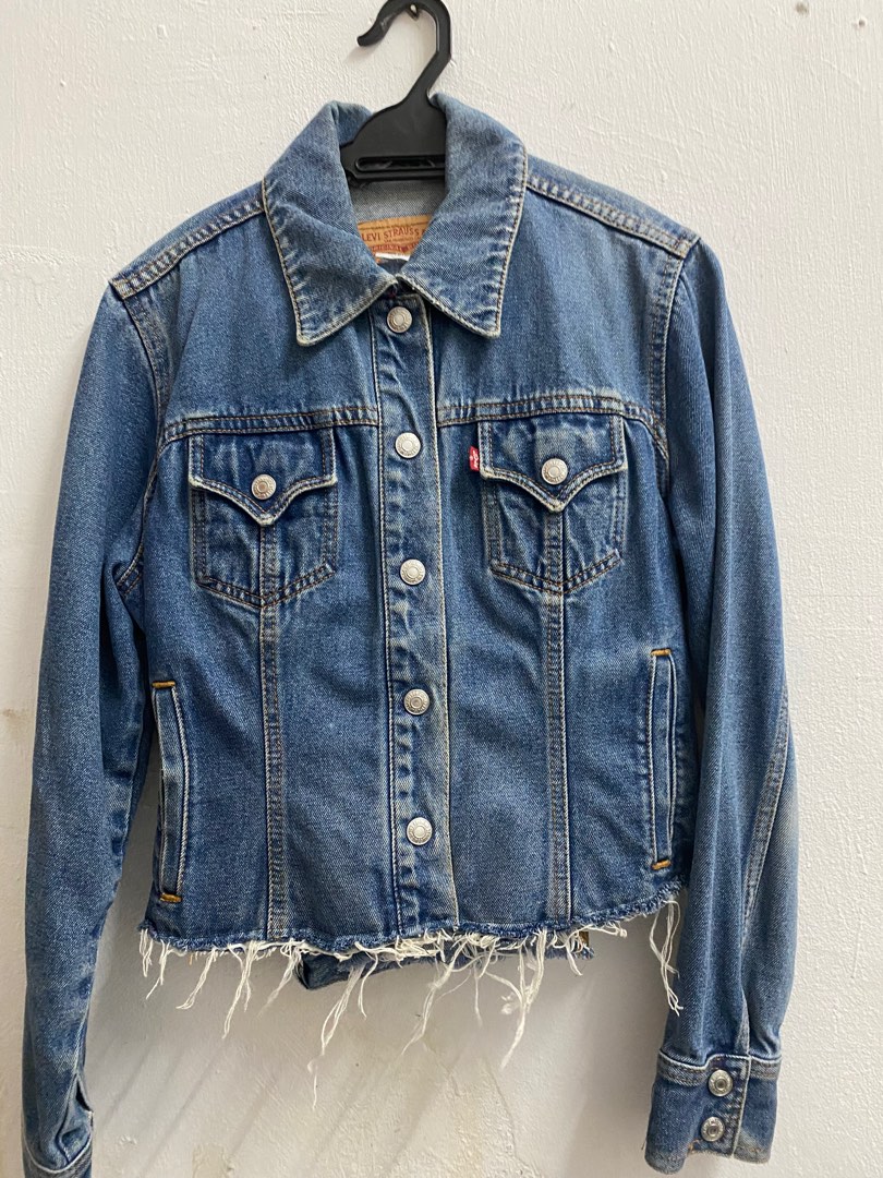 Vintage Levis Woman Denim Jacket Japanese Style Women s Fashion