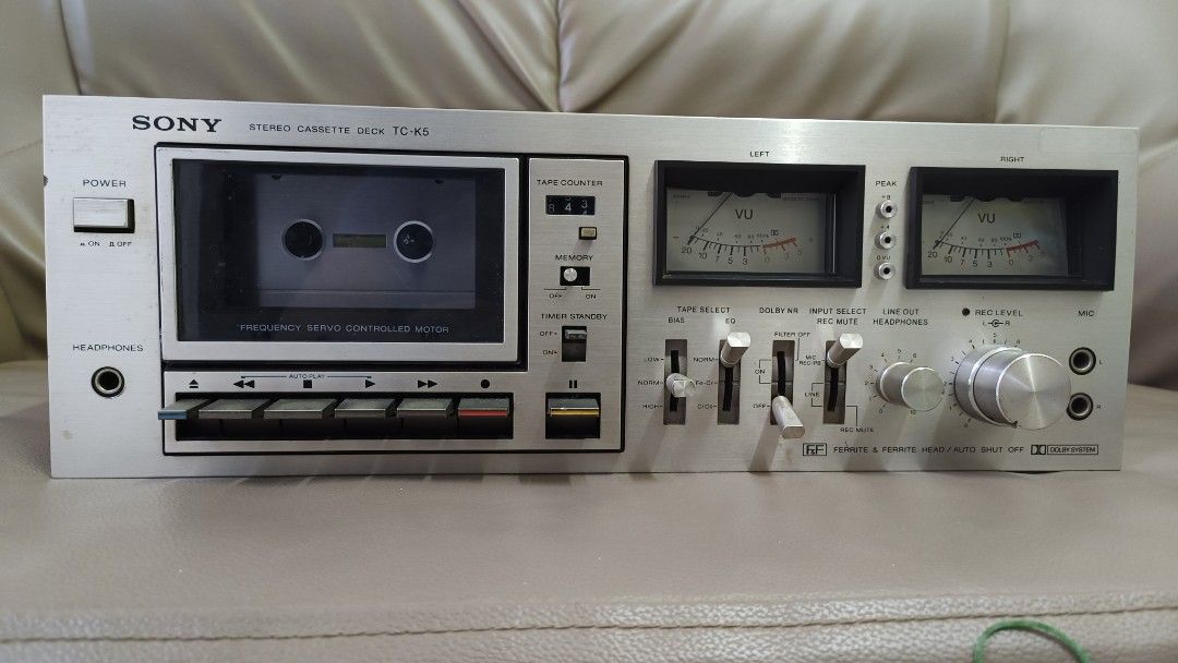 Vintage SONY TC-K5 cassette deck, Audio, Other Audio Equipment on