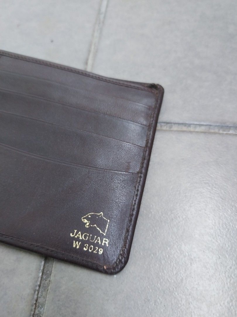 Vintage Wallet kulit Jaguar, Men's Fashion, Watches & Accessories