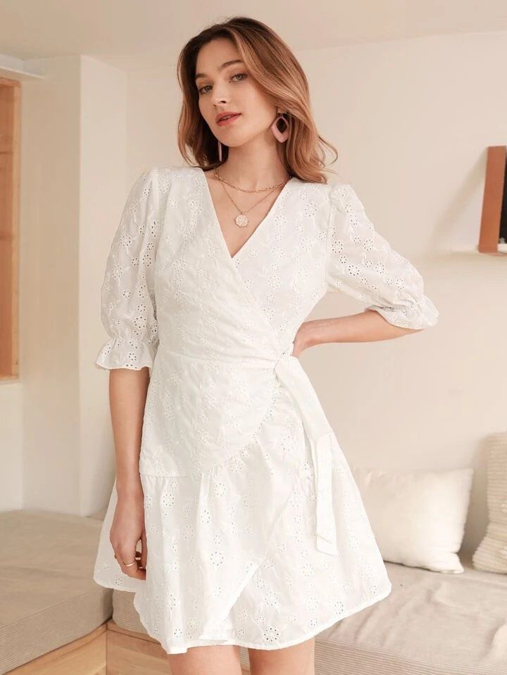 Schiffy ruffle hem deep v neck top sale