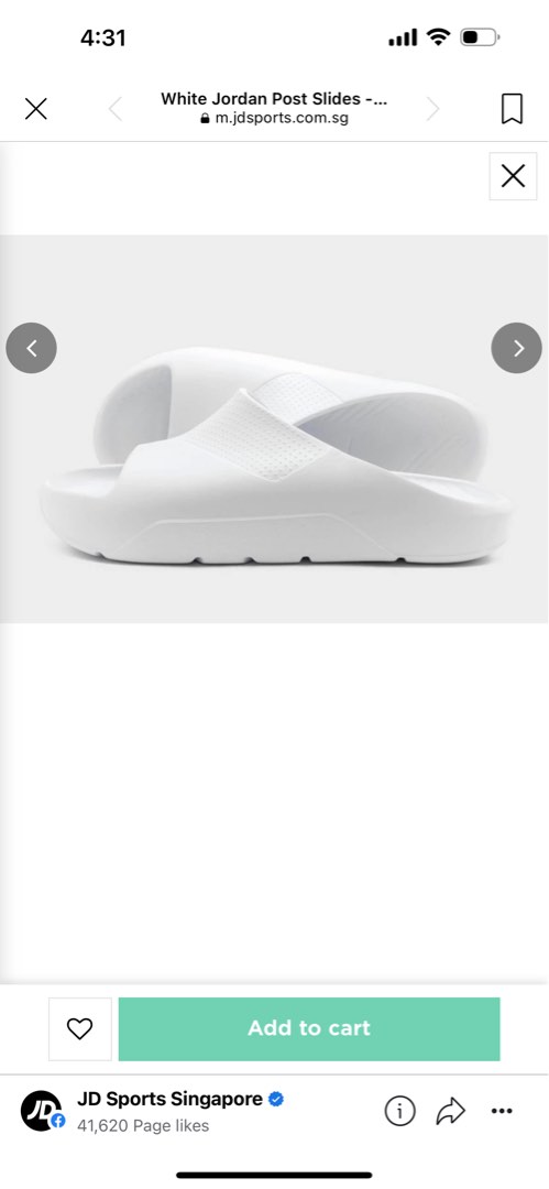 All white jordan discount slides