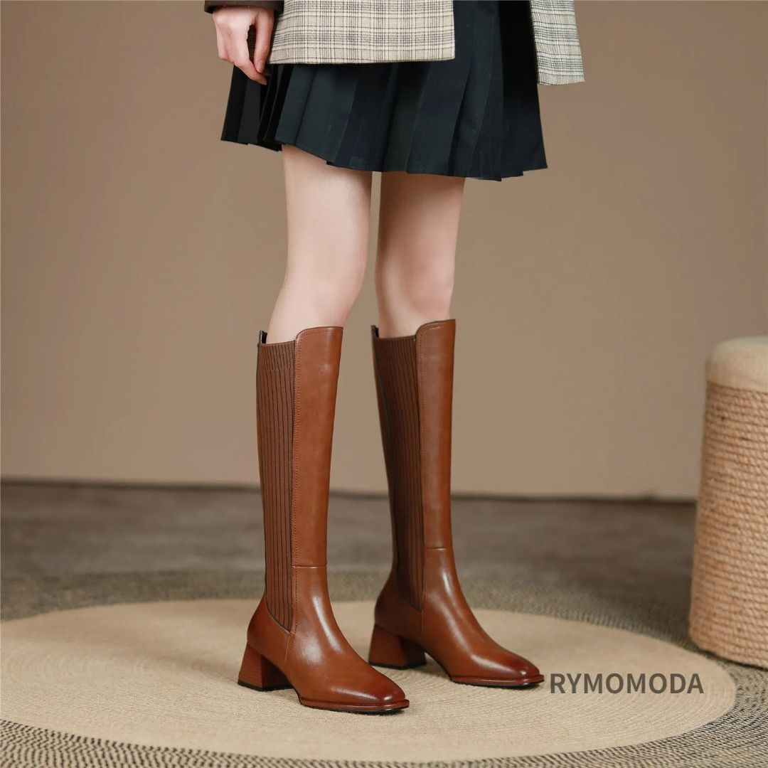 Warm knee high boots deals