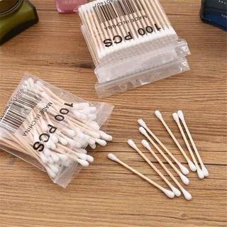Wooden Cotton Buds Dual Tipped Eco Friendly hygiene kit Solution for Gentle Cleaning
