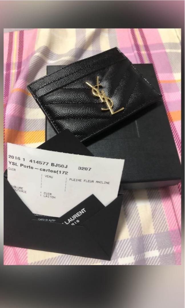 Fake ysl card best sale holder