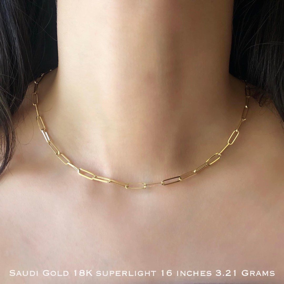 16 inch 18k shop gold necklace