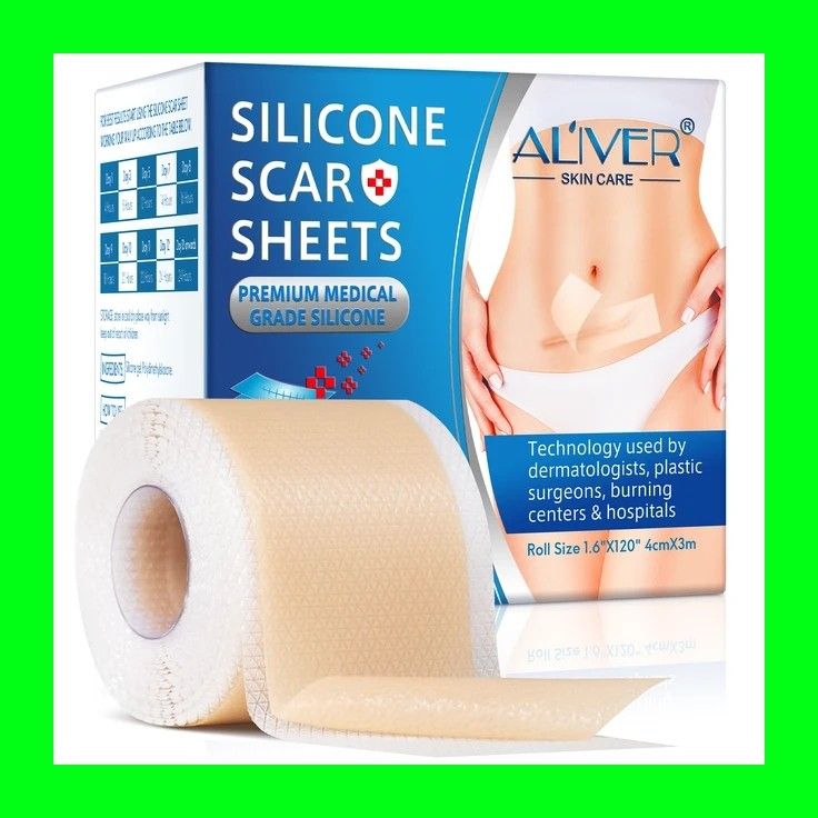Silicone Scar Stickers Medical Silicone Easy-Tear Gel Tape Roll Medical  Grade 